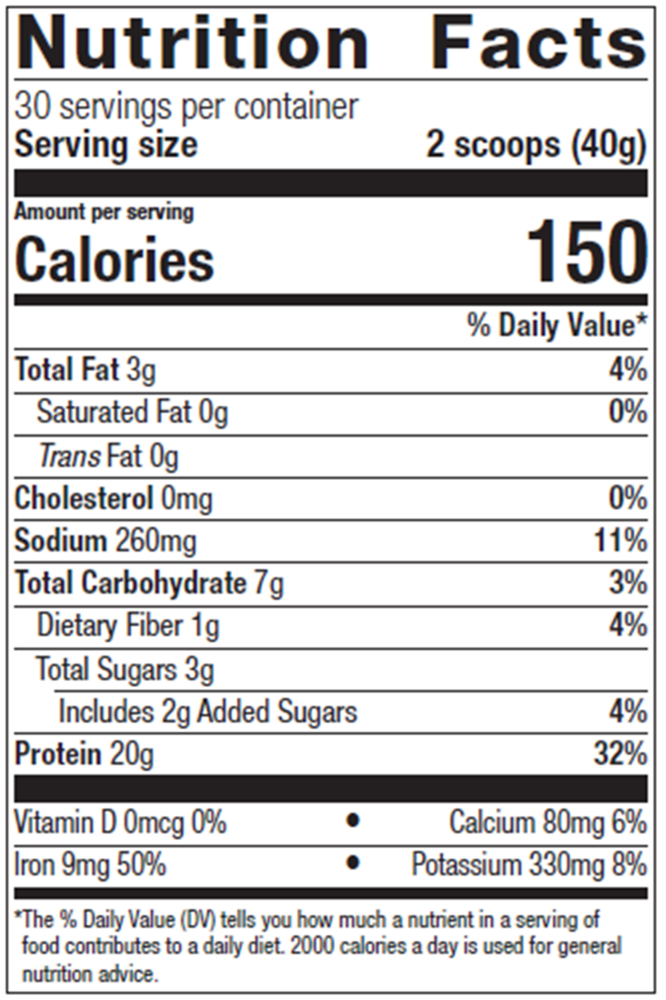 Perfect Protein® Pea & Rice, Chocolate (California Only)