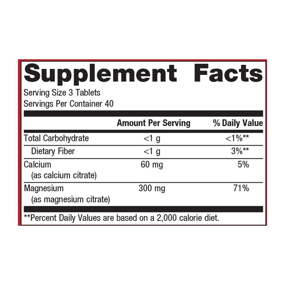 Mag Citrate 120 tabs