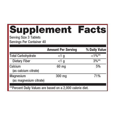 Mag Citrate 120 tabs