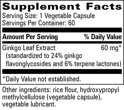 Ginkgo Biloba 60