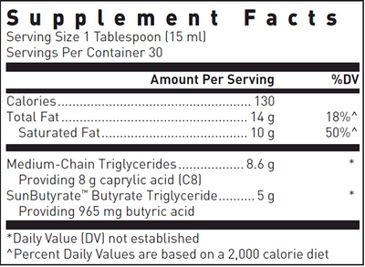 MCT/Butyrate Liquid with SunButyrate™