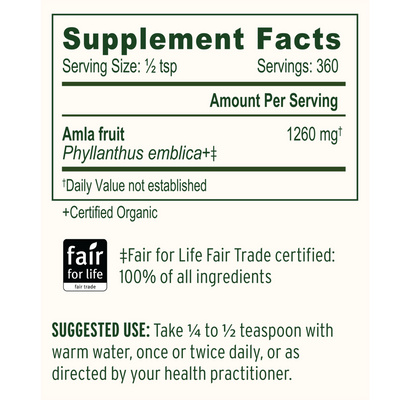 Amalaki Fruit Powder, Organic  Curated Wellness