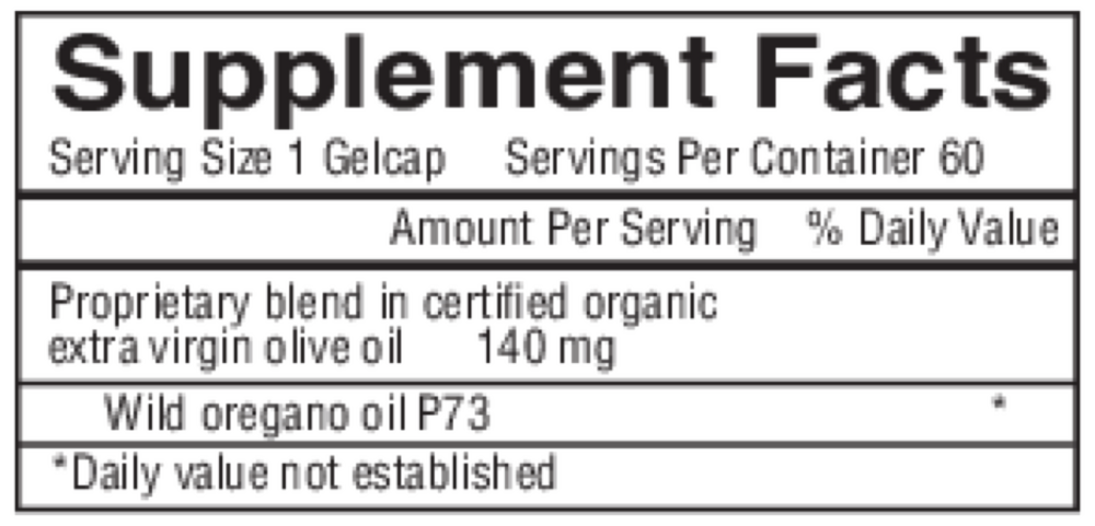 Wild Oregano Gels ES 60 gelcaps