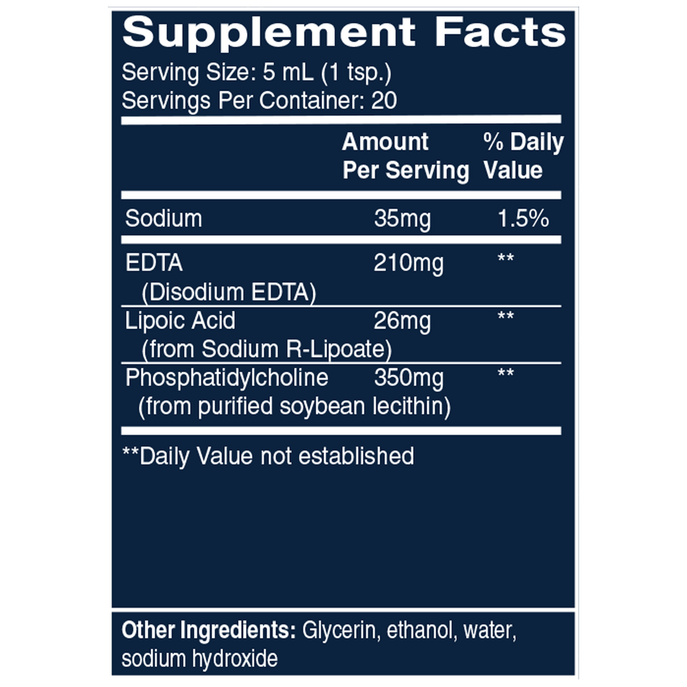 Liposomal EDTA with R-Lipoic Acid