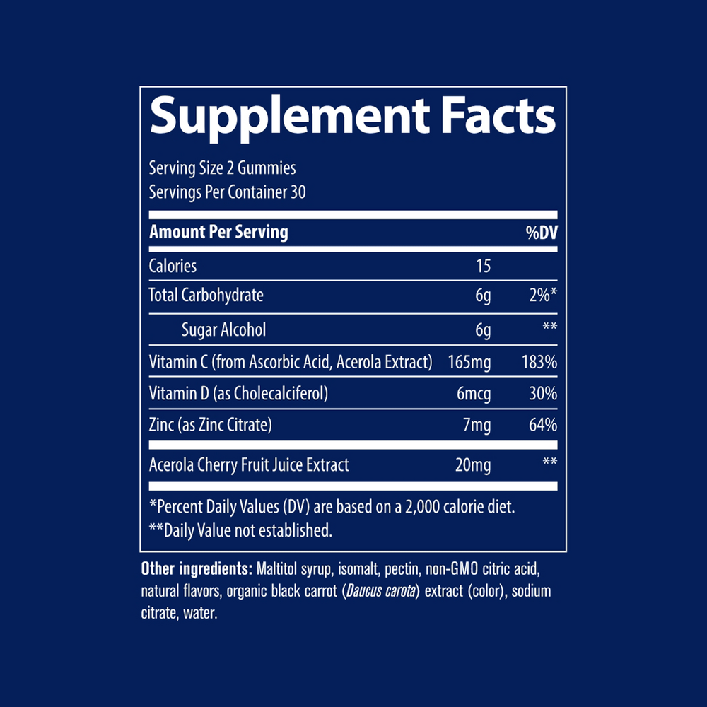 Immunity Gummies 60 ct