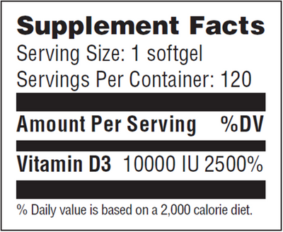 Vitamin D 10,000IU