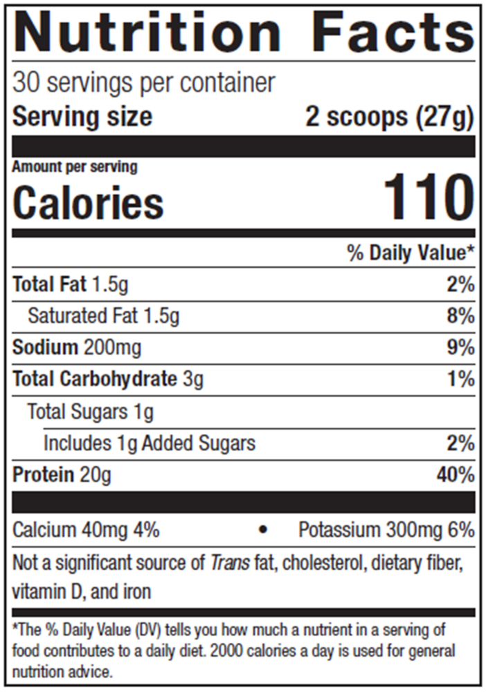 Perfect Protein® Whey, Vanilla (California Only)