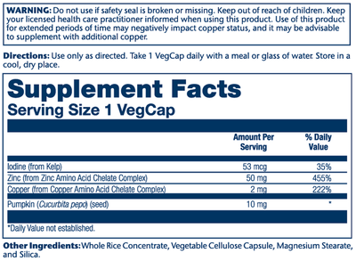 Zinc Copper Amino Acid Chel