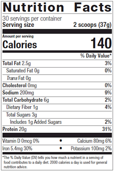 Perfect Protein Pea & Rice Van 30 srv