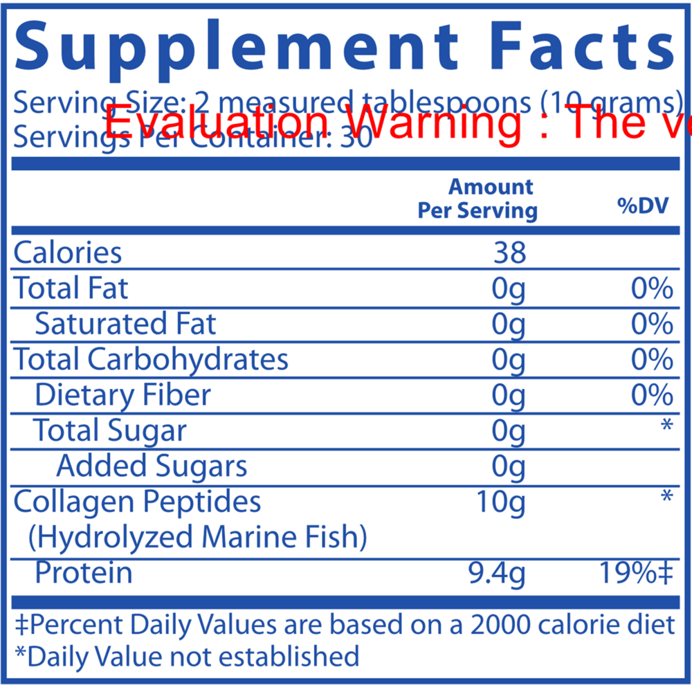 Marine Collagen Type I & III ings