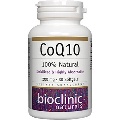 CoQ10 Natural 200 mg 30 gels Curated Wellness