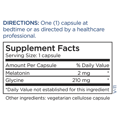 Melatonin 2 mg 180 caps Curated Wellness