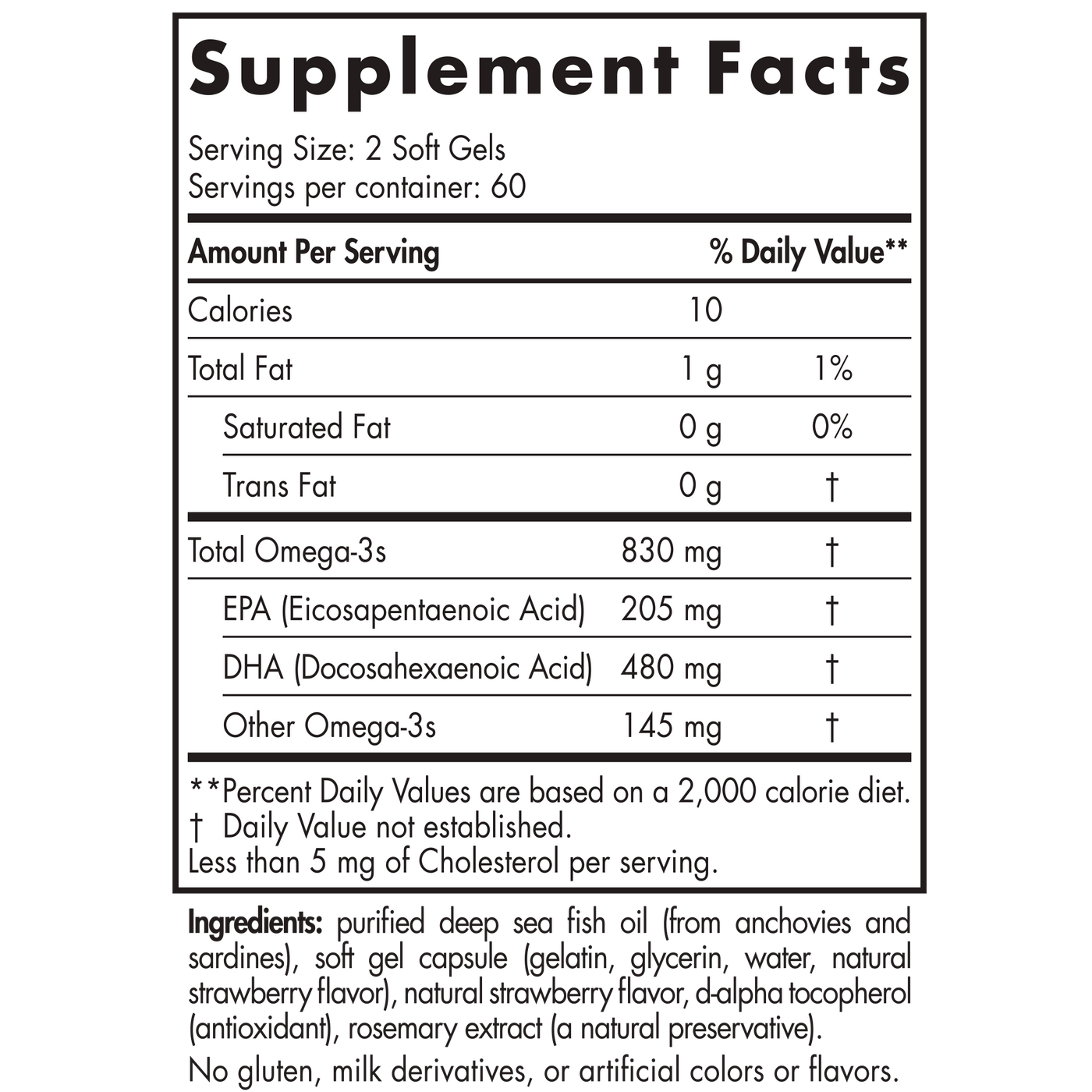 ProDHA Strawberry 500 mg 120 gels Curated Wellness