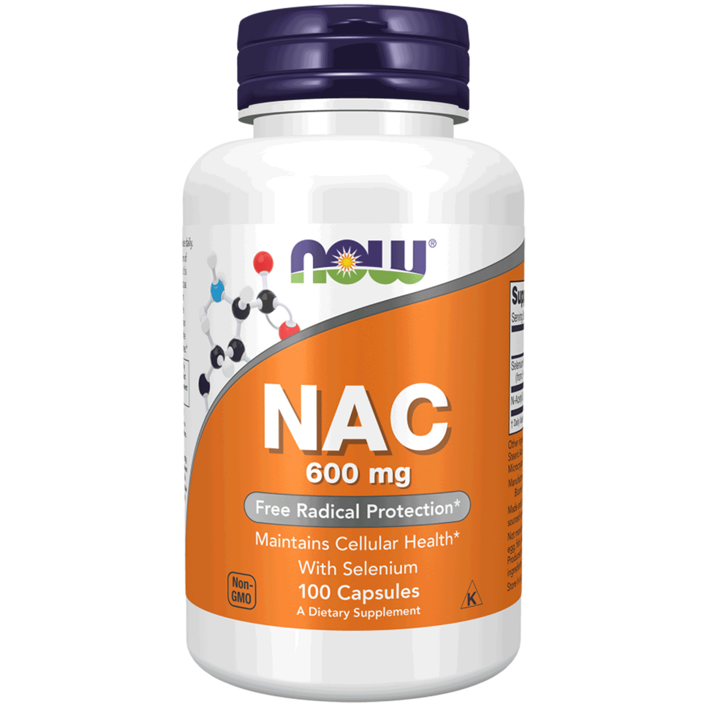 NAC 600 mg 100 vcaps Curated Wellness