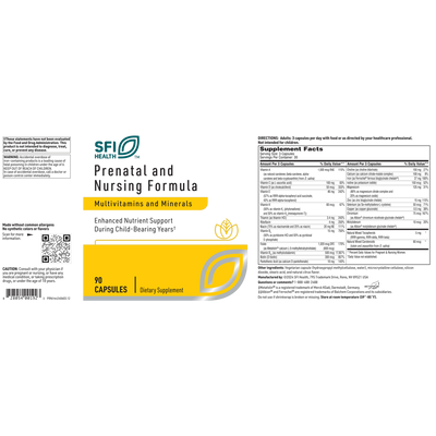 Prenatal and Nursing Formula  Curated Wellness