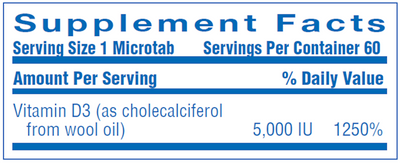 Clinical D3 60 veg tabs Curated Wellness