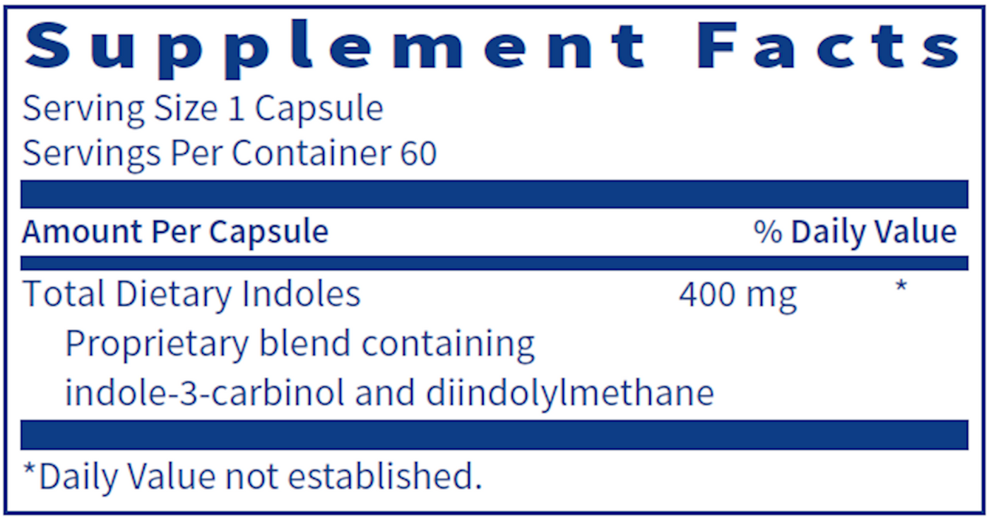 Indole Forté 60 caps Curated Wellness