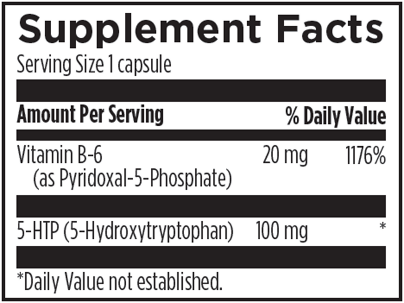 5-HTP Supreme 60 caps Curated Wellness