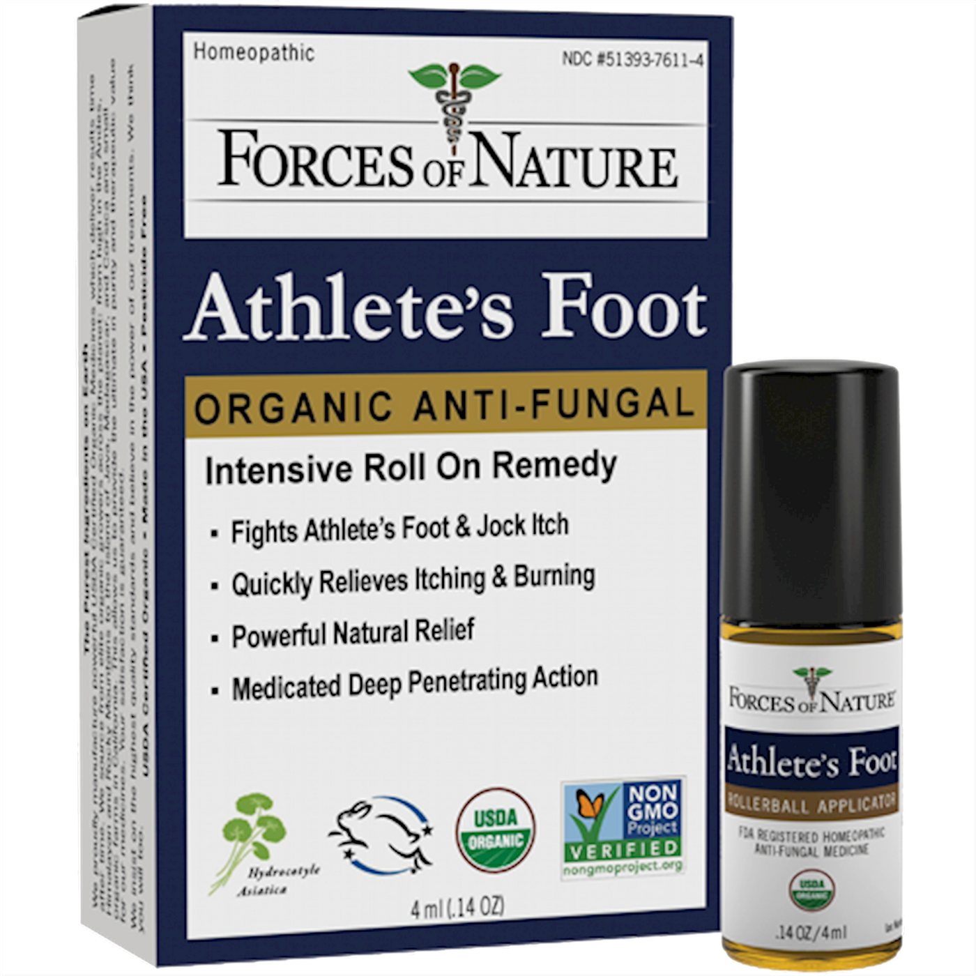 Athlete's Foot Control Organic .14 fl oz Curated Wellness