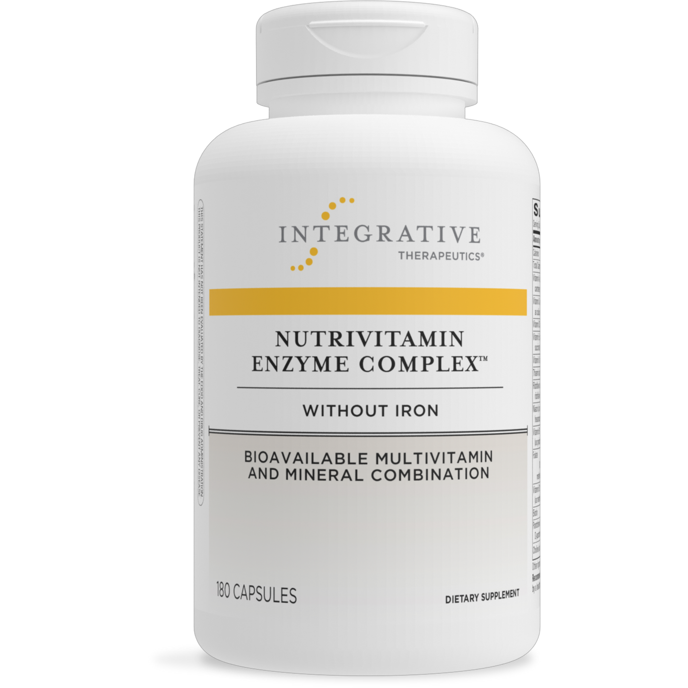 NutriVitamin Enzyme Comp w/o Iron 180cap Curated Wellness