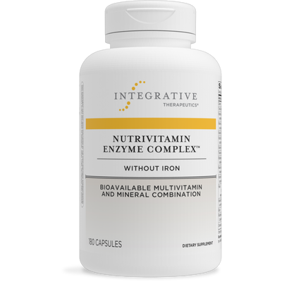 NutriVitamin Enzyme Comp w/o Iron 180cap Curated Wellness