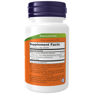 Butterbur 75 mg 60 vcaps Curated Wellness