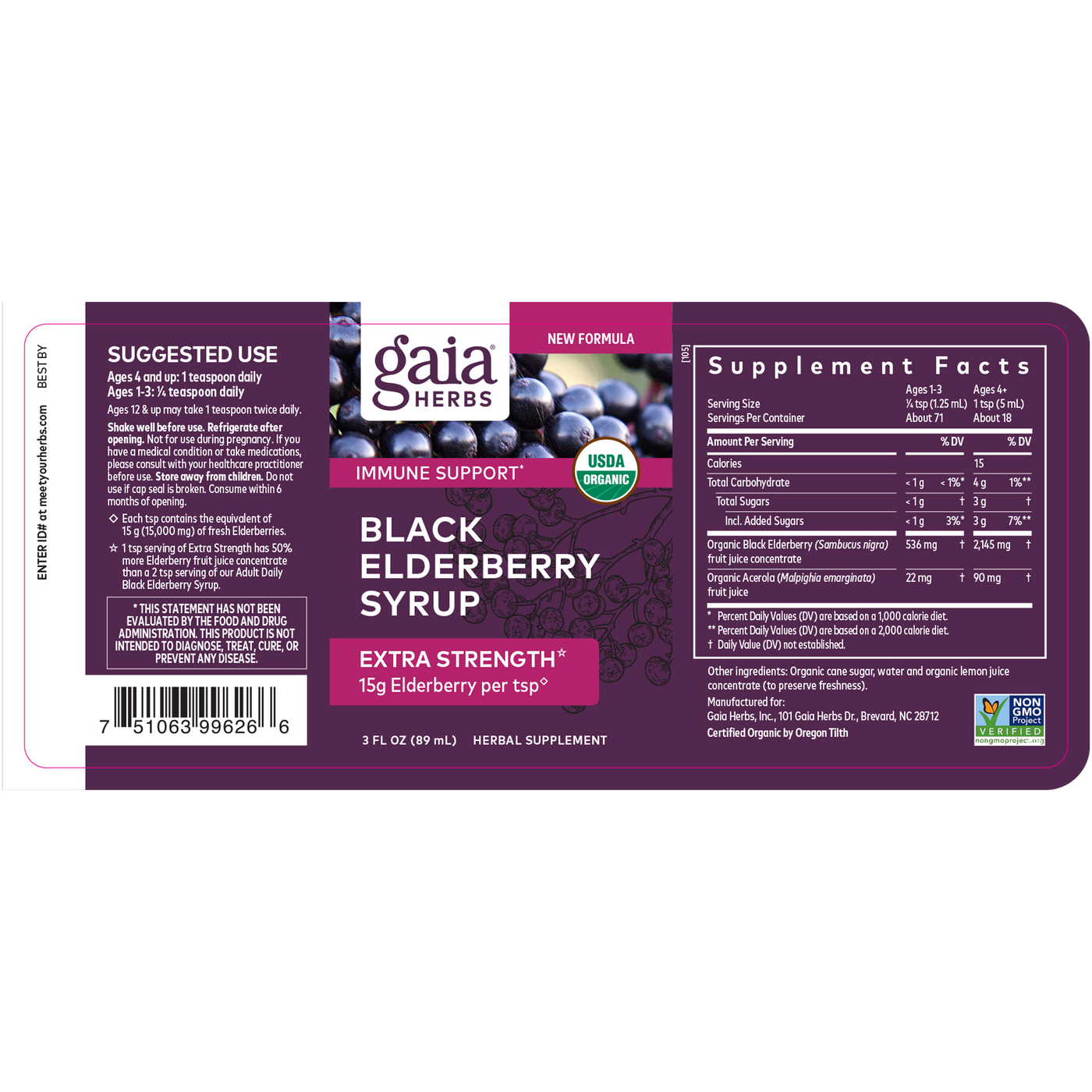 Black Elderberry Syrup 89ml Curated Wellness