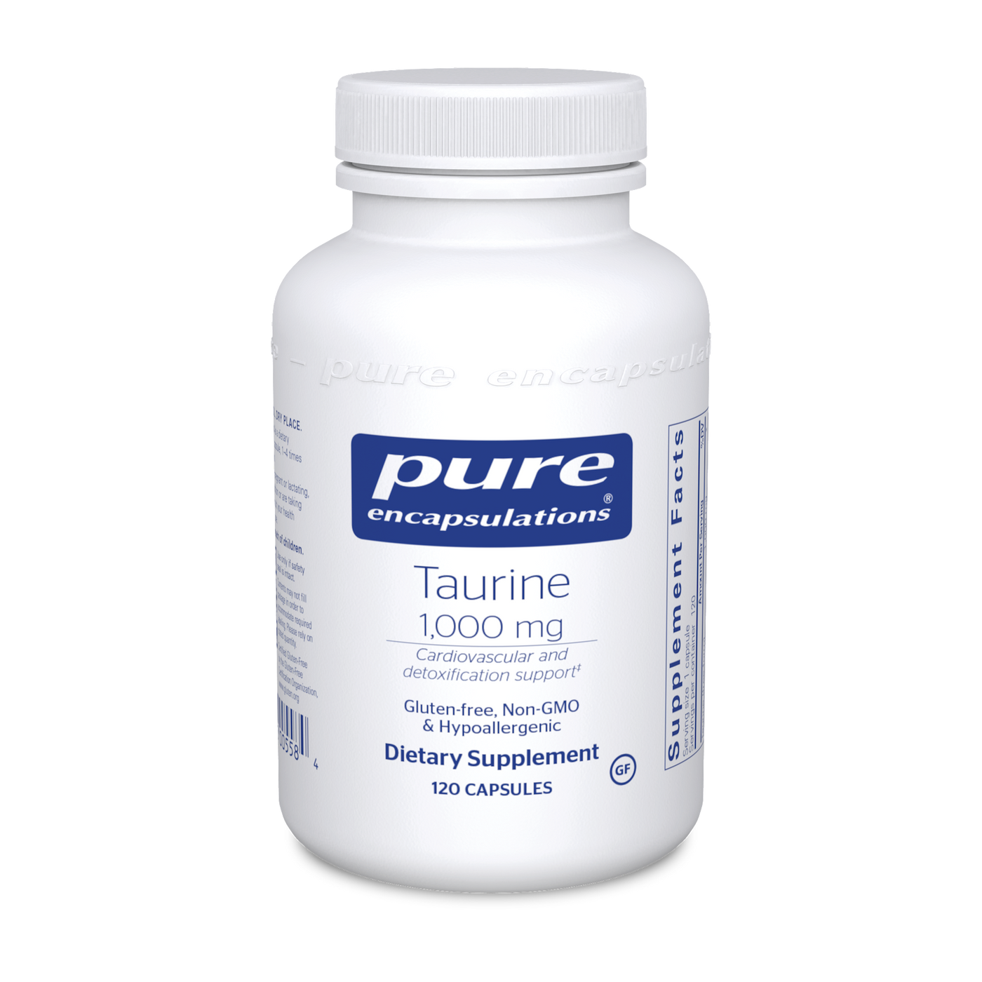 Taurine 1000 mg 120 vcaps Curated Wellness