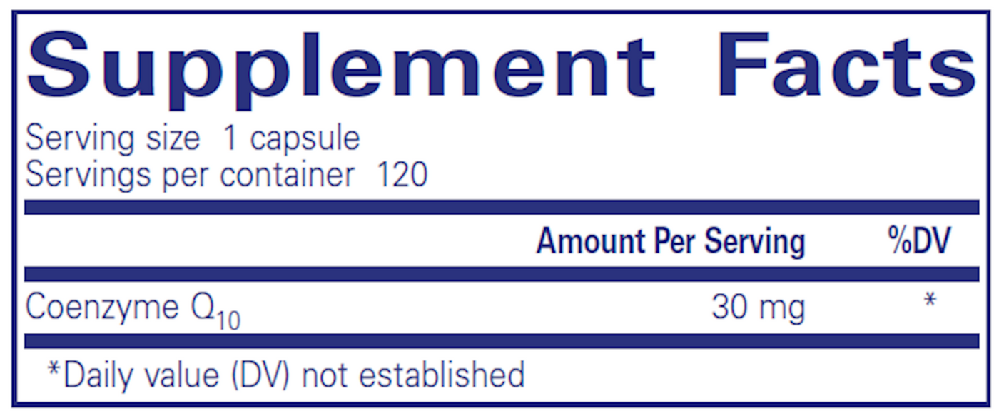 CoQ10 30 mg  Curated Wellness