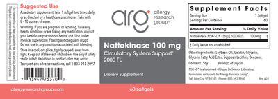 Nattokinase 100 mg NSK-SD® 60 gels Curated Wellness