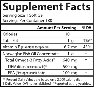 Super DHA 180 gels Curated Wellness