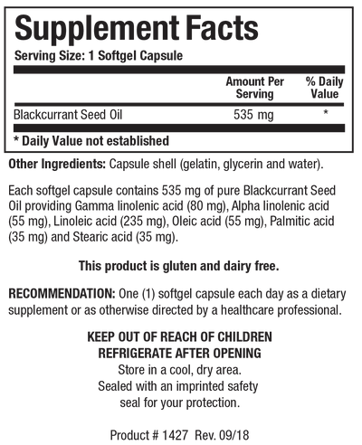 Blackcurrant Seed Oil