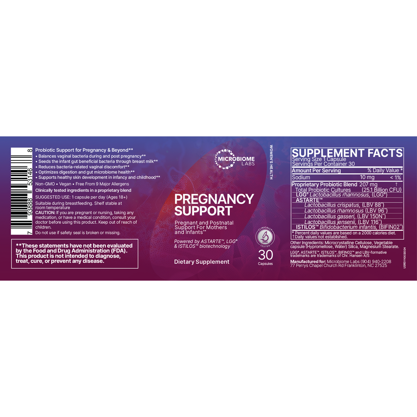 Pregnancy Support 30c Curated Wellness