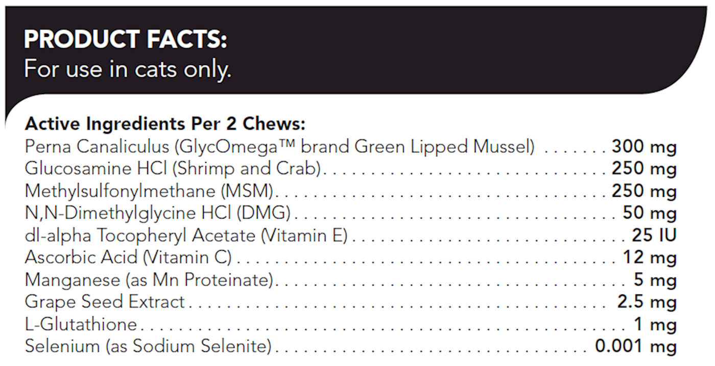 Glyco-Flex III Feline Bite Sized 60 chew Curated Wellness