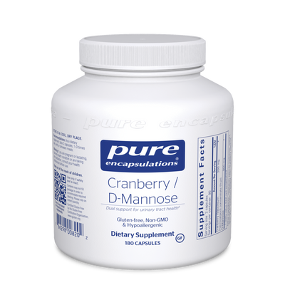 Cranberry/d-Mannose 180 vcaps Curated Wellness