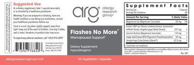 Flashes No More® 60 vegcaps Curated Wellness