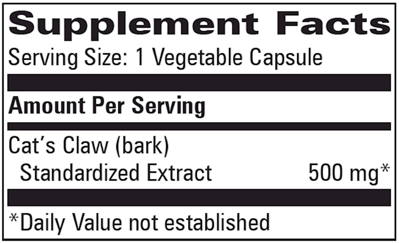 Cat's Claw 500 mg  Curated Wellness