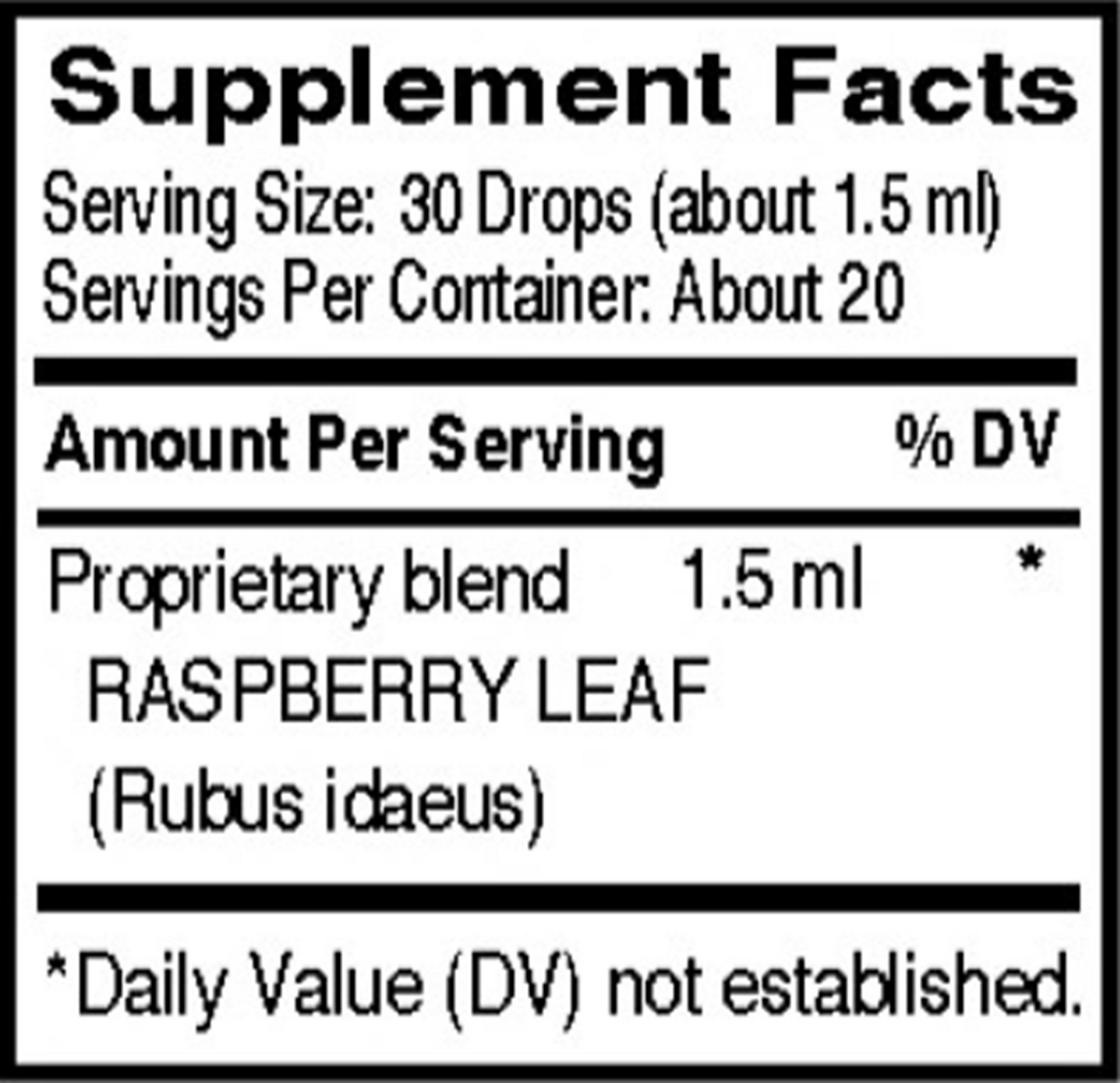 Red Raspberry 1 fl oz Curated Wellness