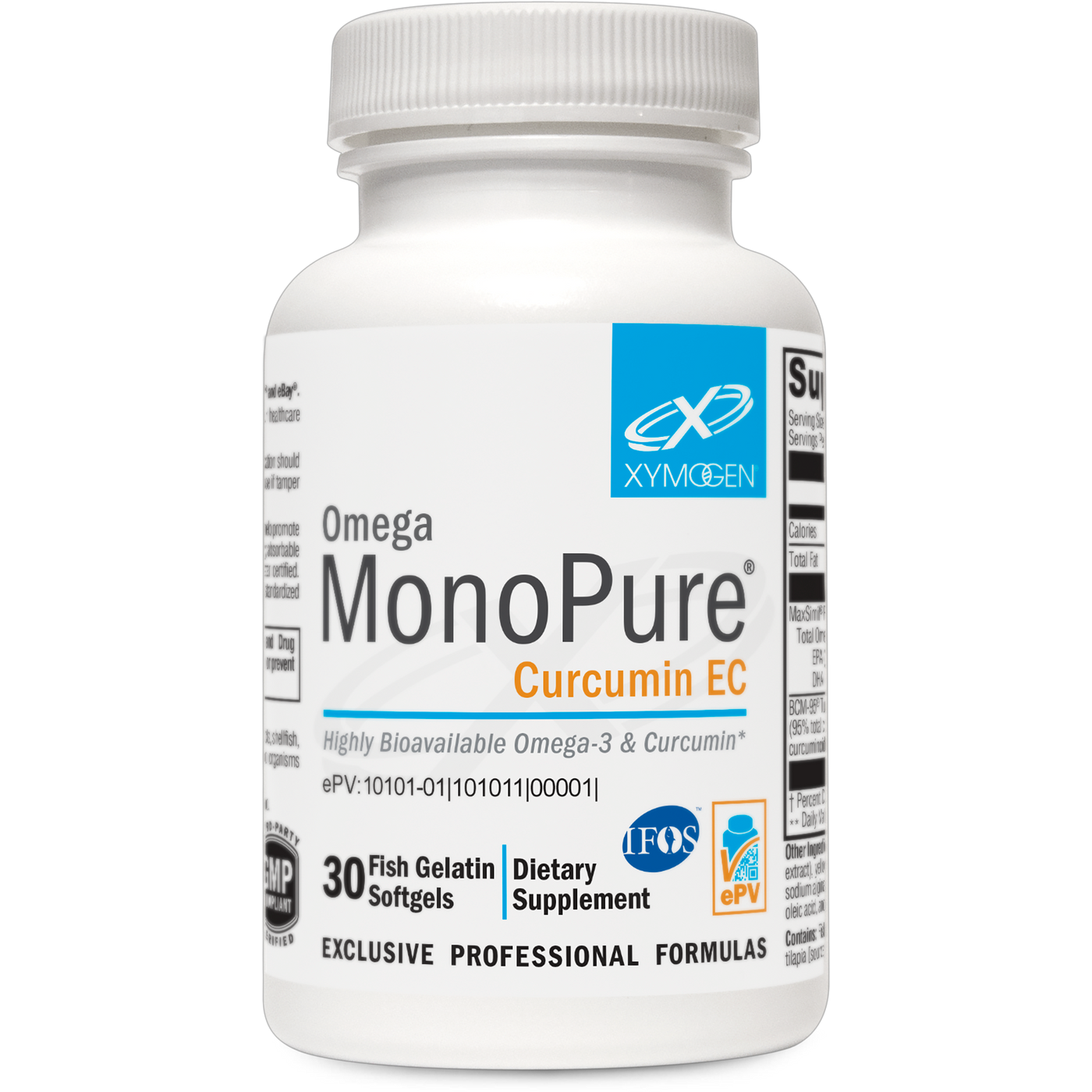 Omega MonoPure Curcumin EC 30 Softgels Curated Wellness