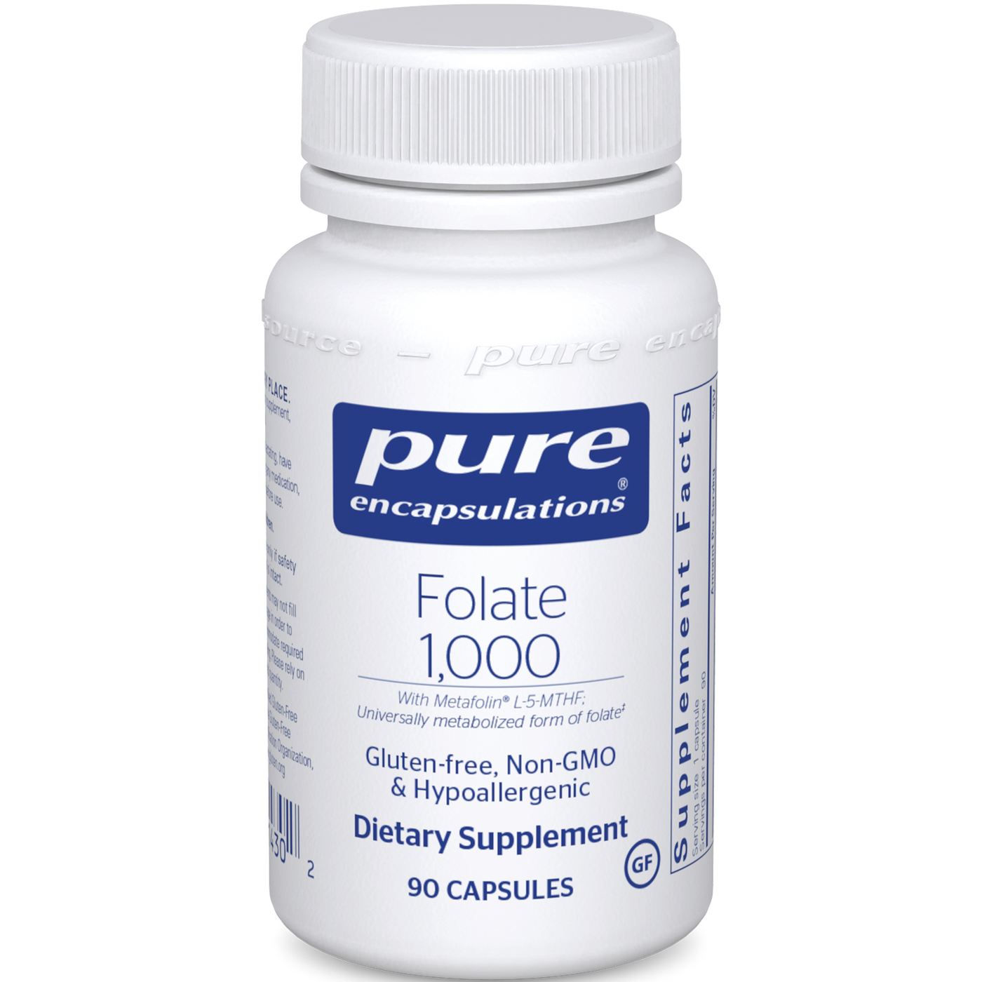 Folate 1000 90 caps Curated Wellness