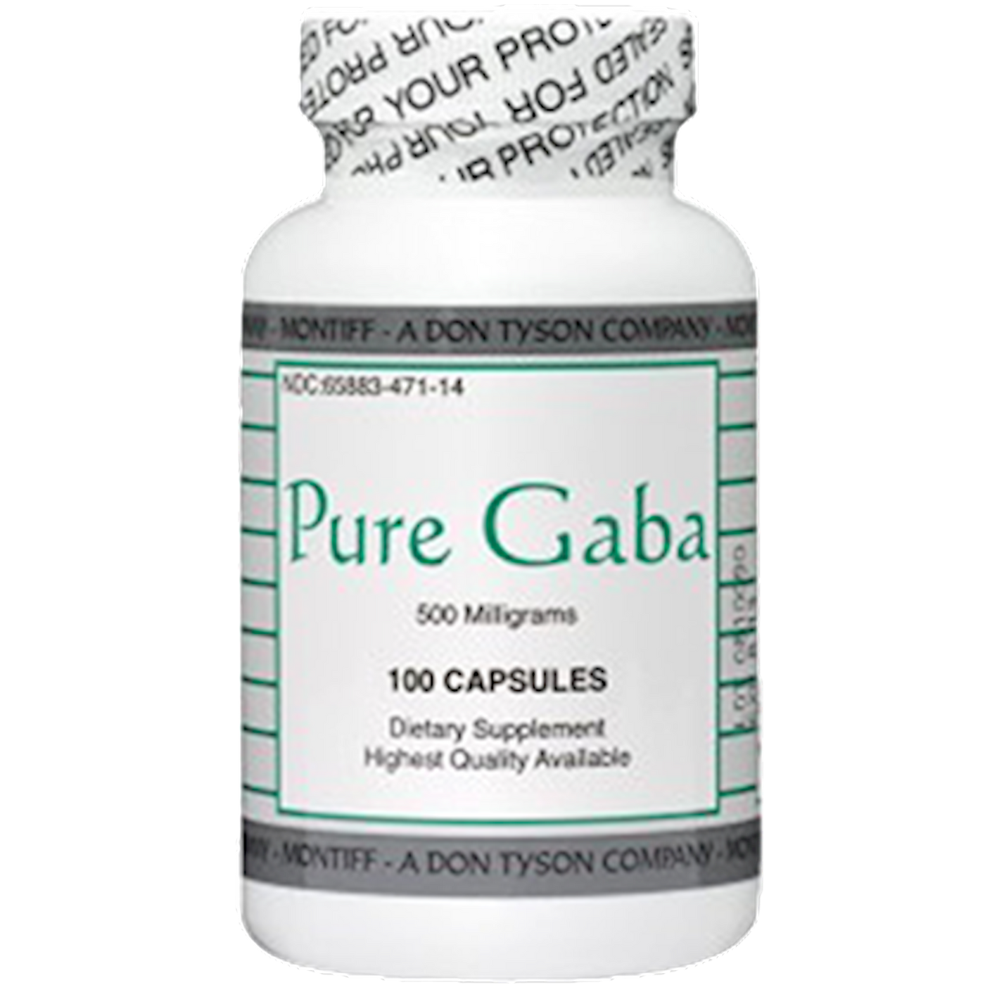 Pure Gaba 500 mg  Curated Wellness