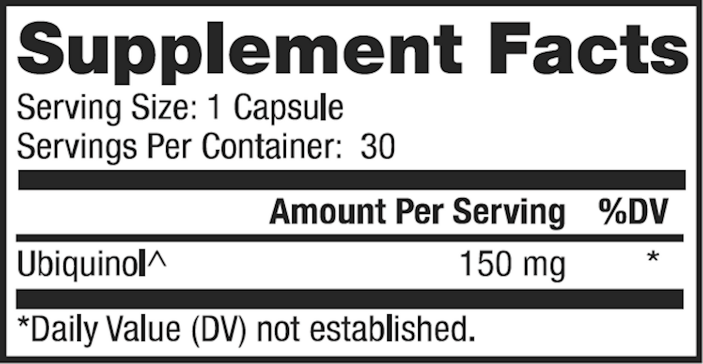 Ubiquinol 150 mg 30 caps Curated Wellness