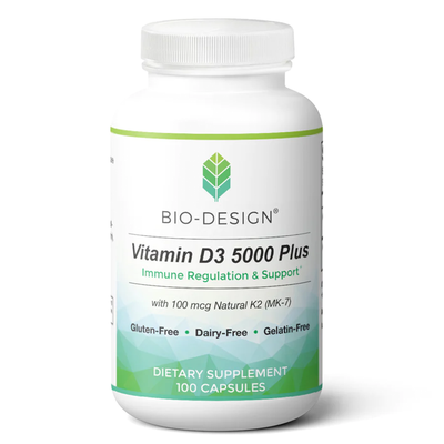 Vitamin D3 5000 Plus Nat MK-7 100 caps Curated Wellness