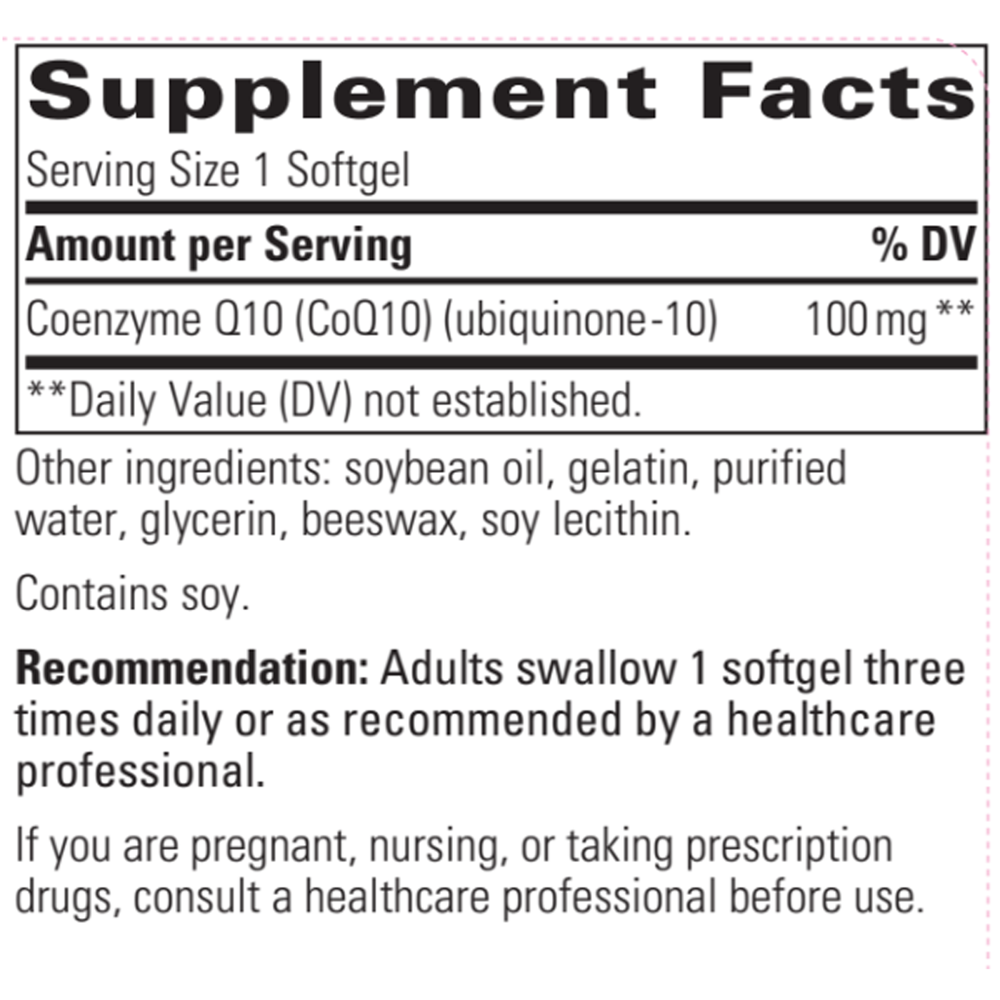 CoQ10 100 mg 60 gels Curated Wellness