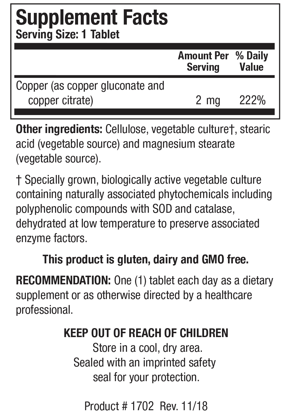 Cu-Zyme™ (Copper)