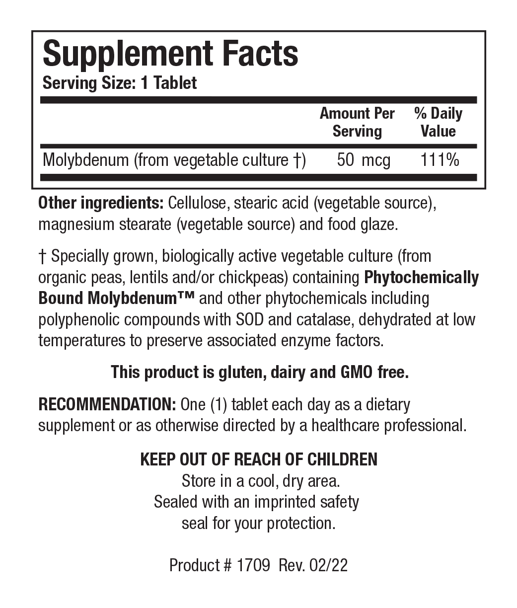 Mo-Zyme™ (Molybdenum)