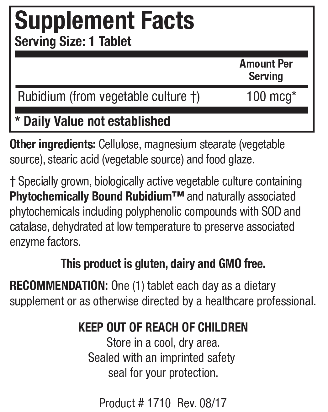 Rb-Zyme™ (Rubidium)