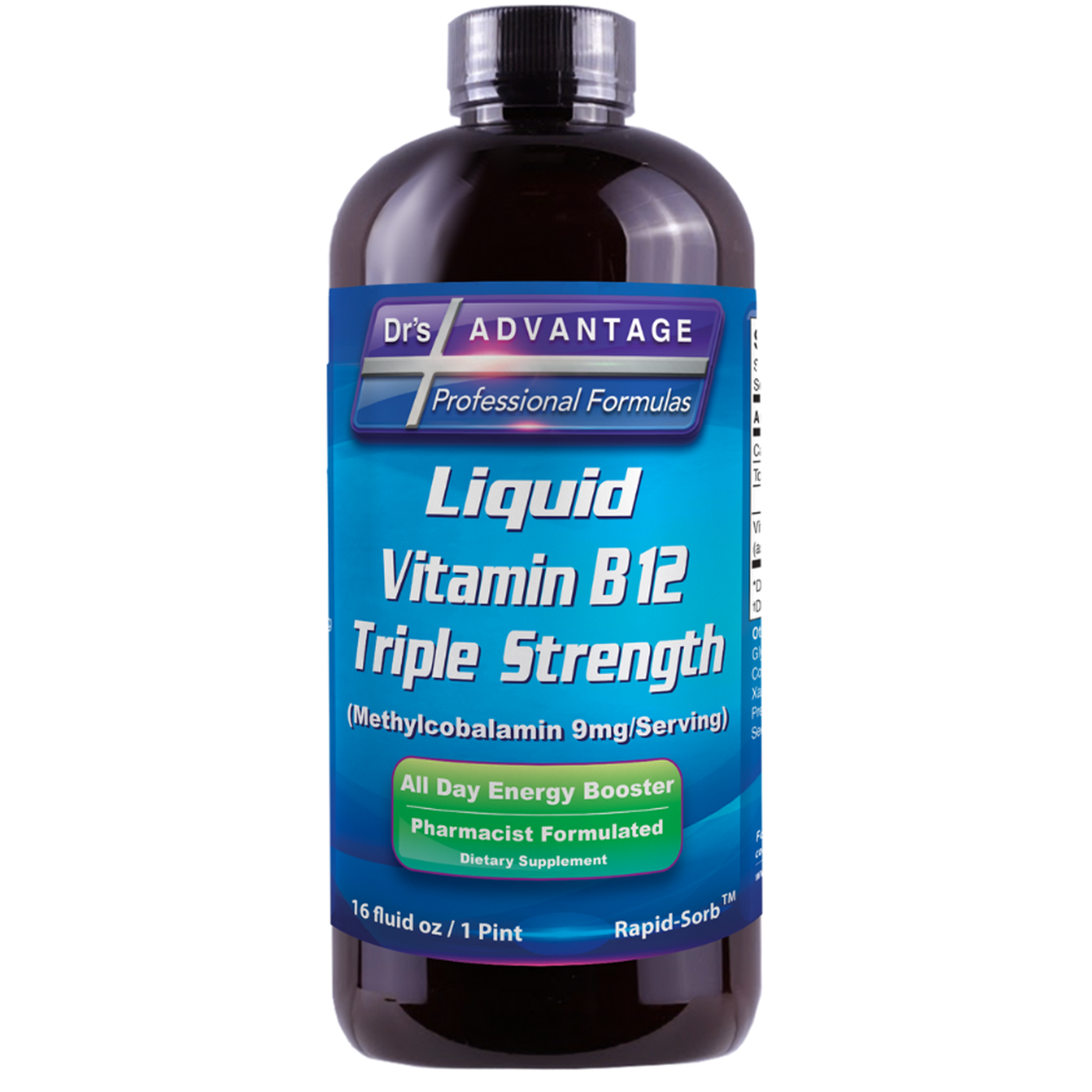 Liquid Triple B12 Energy 16 fl oz Curated Wellness