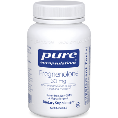 Pregnenolone 30 mg 60 vcaps Curated Wellness