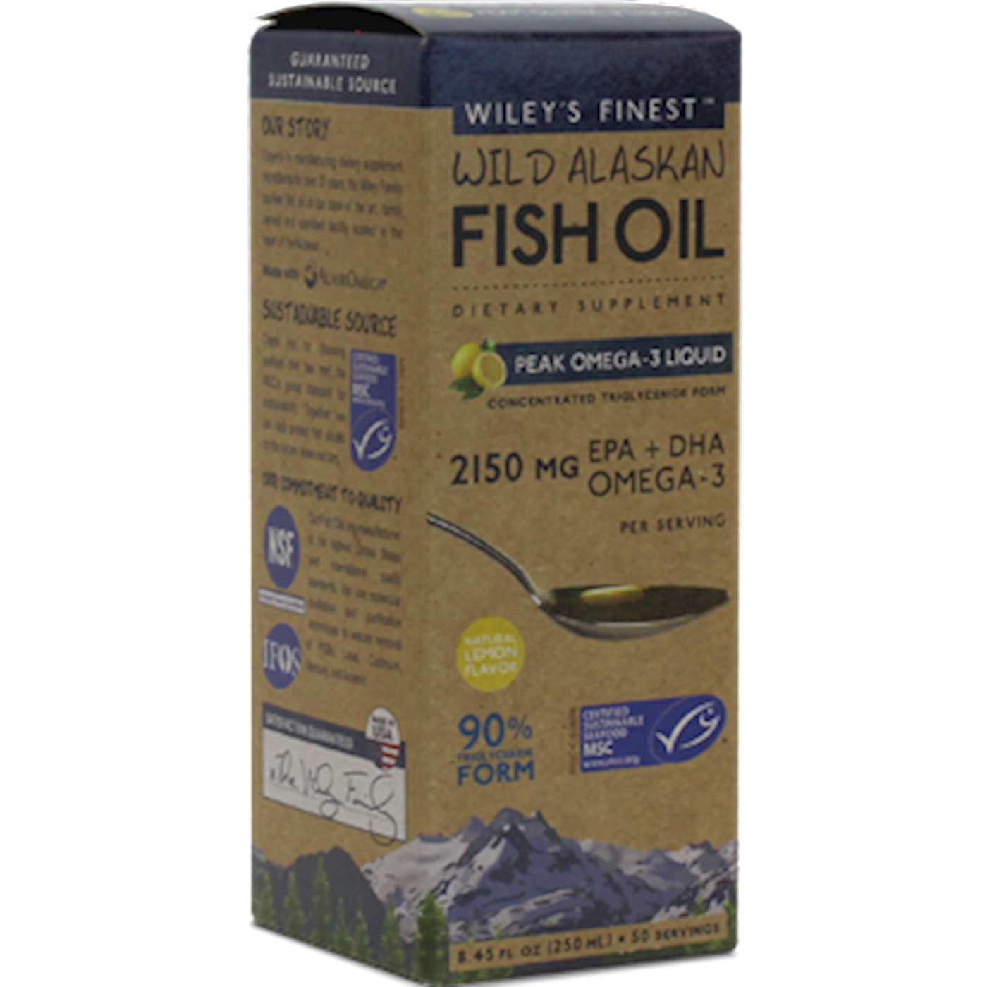 Wild Alaskan Peak Fish Oil 8.45 fl oz Curated Wellness